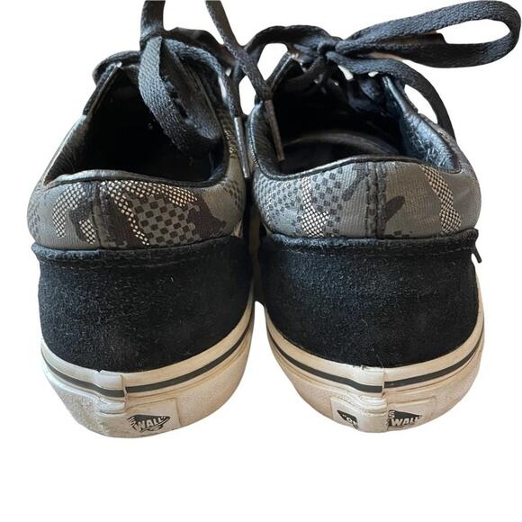Vans Children’s Old Skool V Pattern‎ Camo Black Sneakers Size 3 - Picture 3 of 10